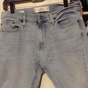 Hollister blue jean shorts